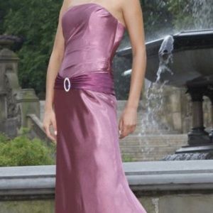 Alexia Designs Strapless Long Bridesmaid Dress